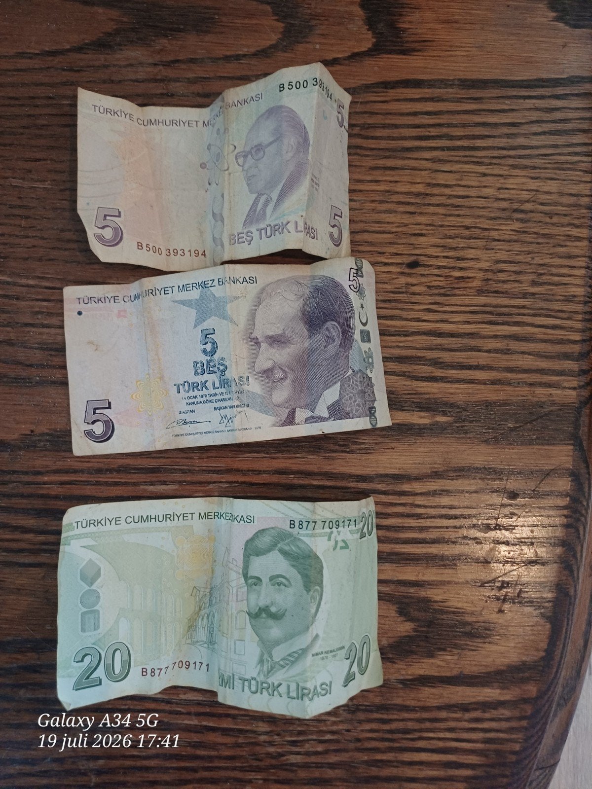 Turkse Lira Bankbiljetten - 5 en 20 Lira, Ophalen, Overige landen, Setje