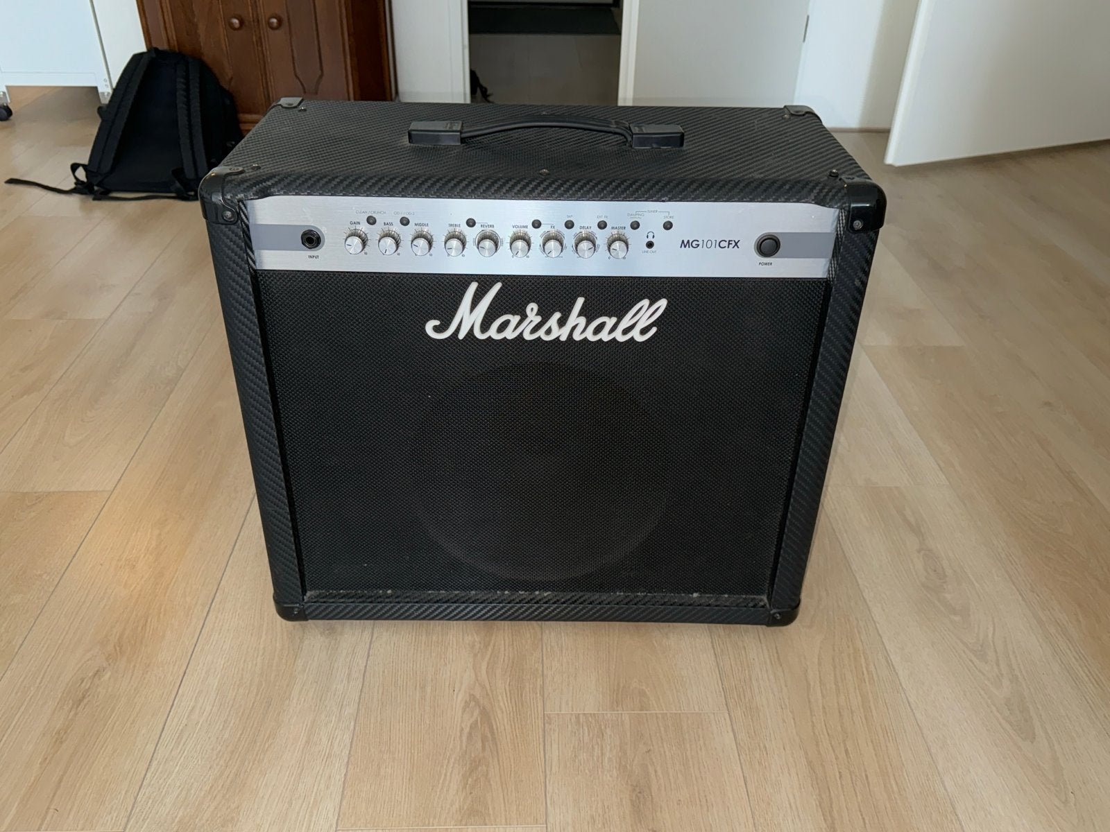 Marshall MG101CFX Gitaarversterker - 100 Watt, Muziek en Instrumenten, Ophalen, Gebruikt, Gitaar, 100 watt of meer