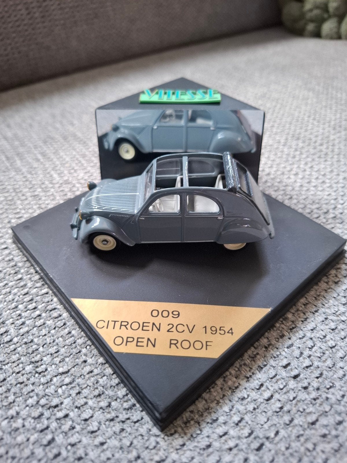 Citroën 2CV 1954 Open Roof - Vitesse Schaal 1:43, Ophalen of Verzenden
