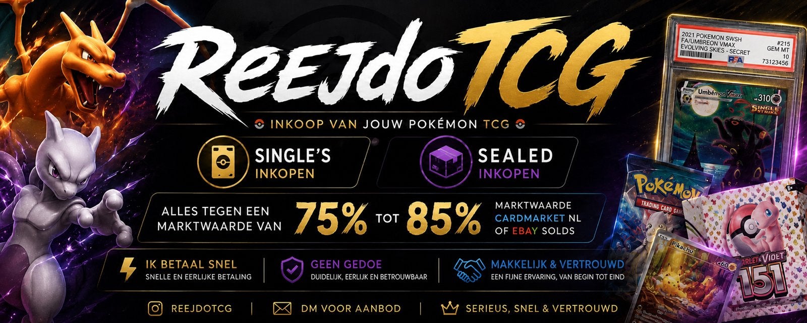 Pokemon kaarten inkoop!, Ophalen, Zo goed als nieuw, Meerdere kaarten, Foil