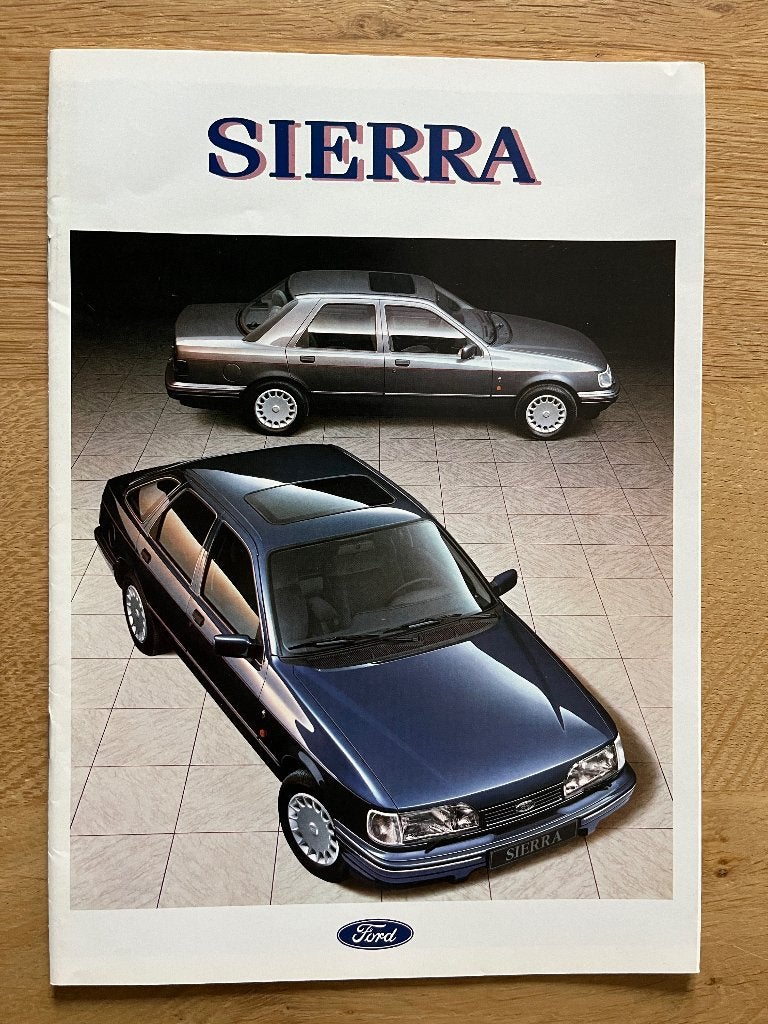 Autofolder/Brochure Ford Sierra 1991/09, Ophalen of Verzenden, Nieuw, Ford
