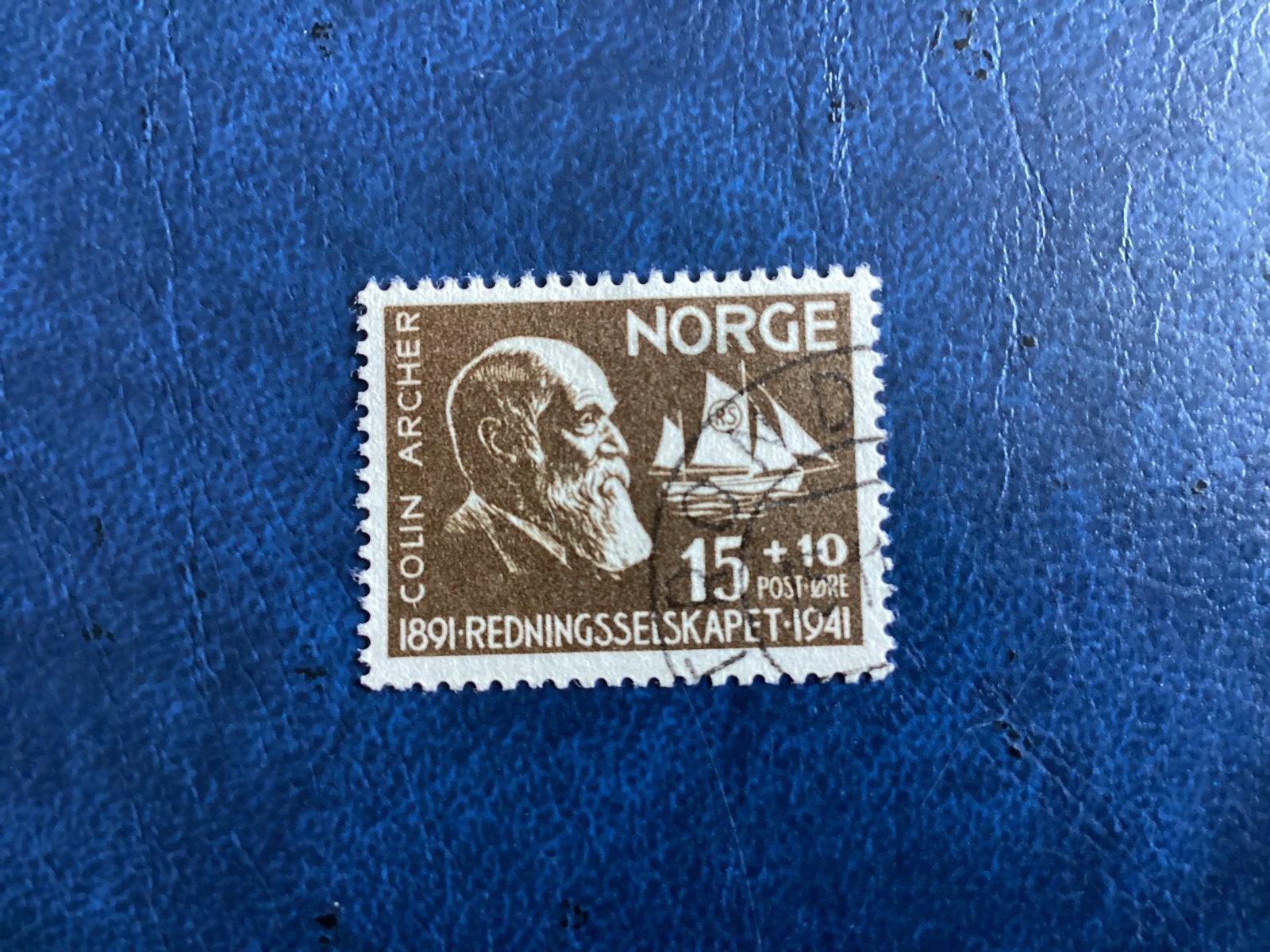 Noorwegen 1941- Mi.233-Colin Archer 1891-1941, Ophalen of Verzenden, Noorwegen, Gestempeld