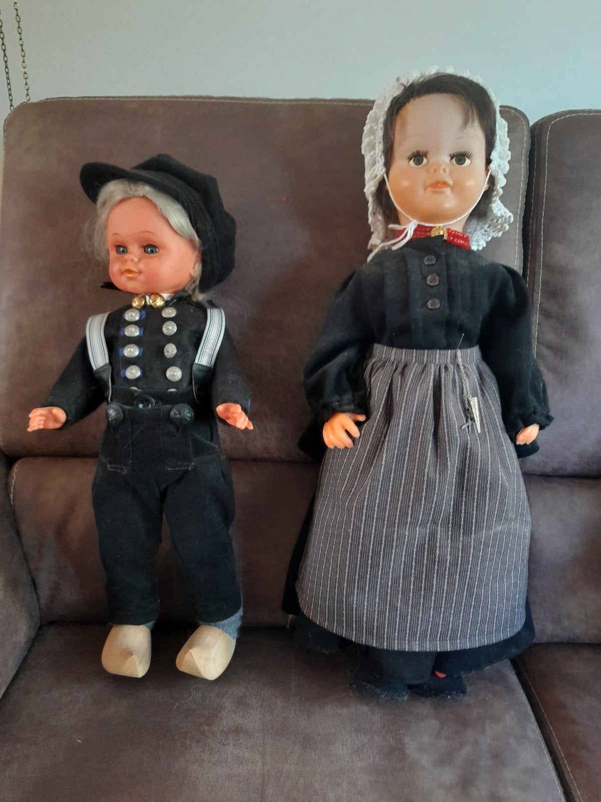 Boer en Boerin Poppen - Traditionele Klederdracht, Ophalen of Verzenden, Gebruikt, Pop
