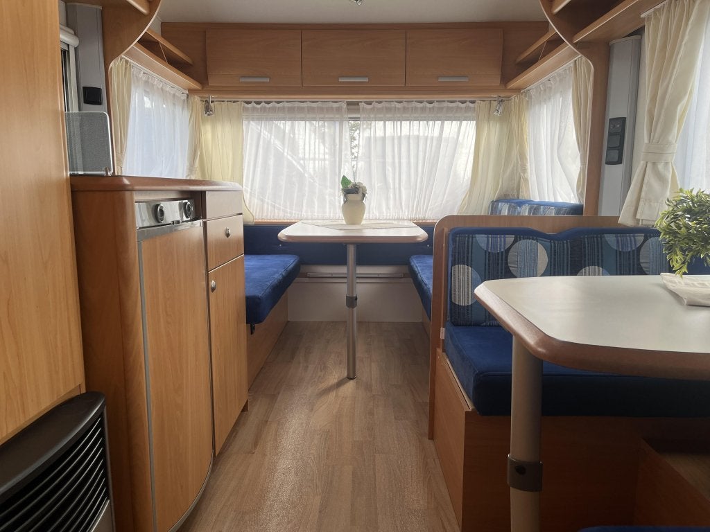 Chateau Calypso 480 KMD Stapelbed - Voortent, Chateau, Schokbreker, Dwars-stapelbed, Bedrijf