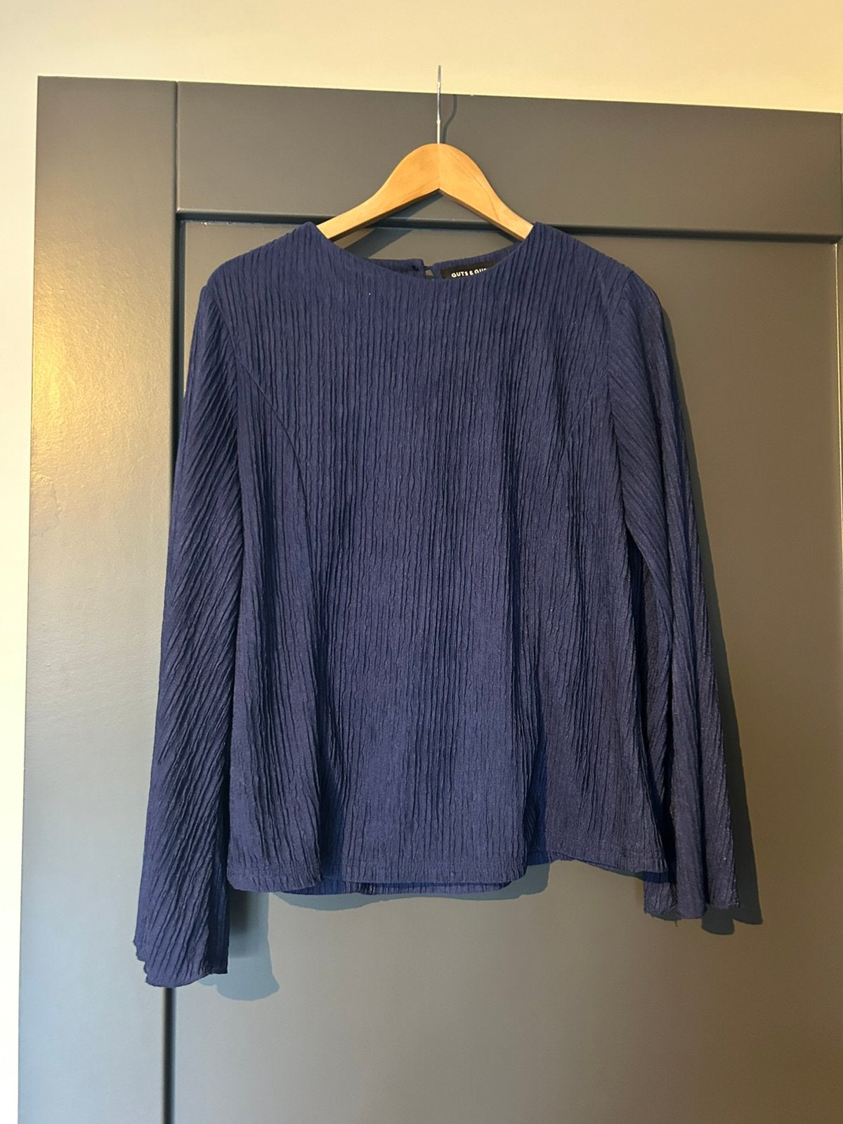 Prachtige soepelvallende top Guts&Gusto maat M blauw, Verzenden, Zo goed als nieuw, Maat 38/40 (M), Blauw