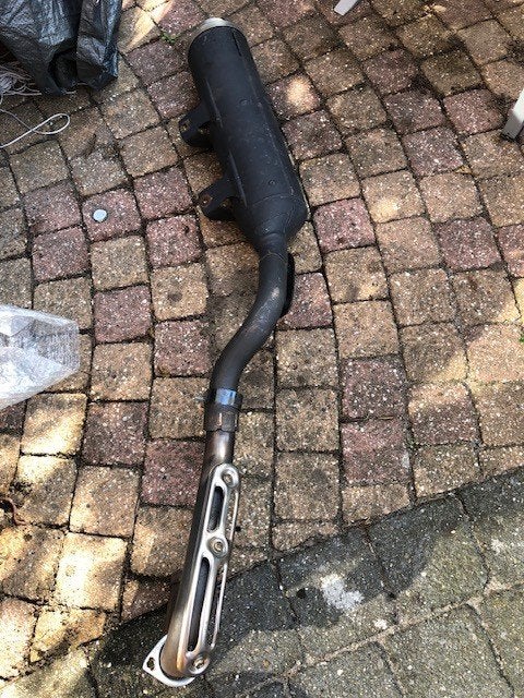uitlaat yamaha yzsf 450 quad/vivacity peugeot 50cc scooter, Ophalen