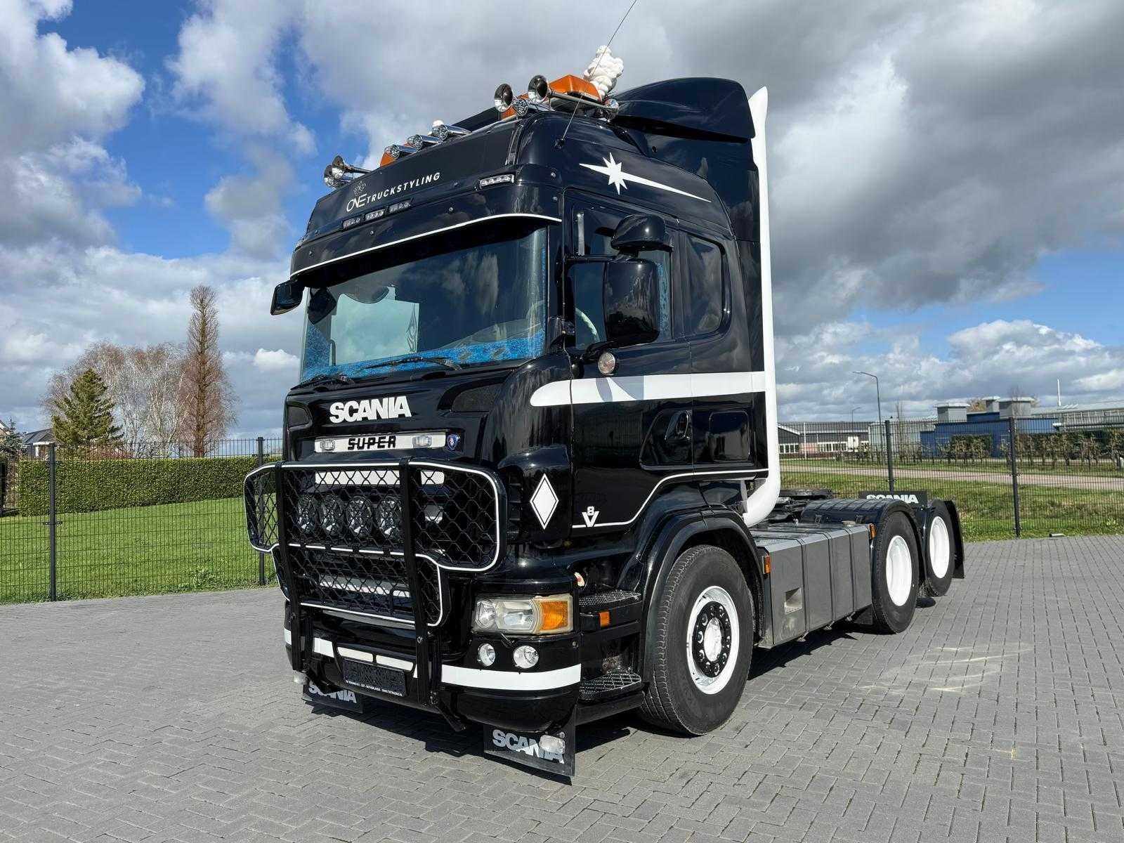Scania - R580 V8 - Showtruck - Manual - Retarder - Boogie -, Scania, Overige brandstoffen, Bedrijf, Te koop