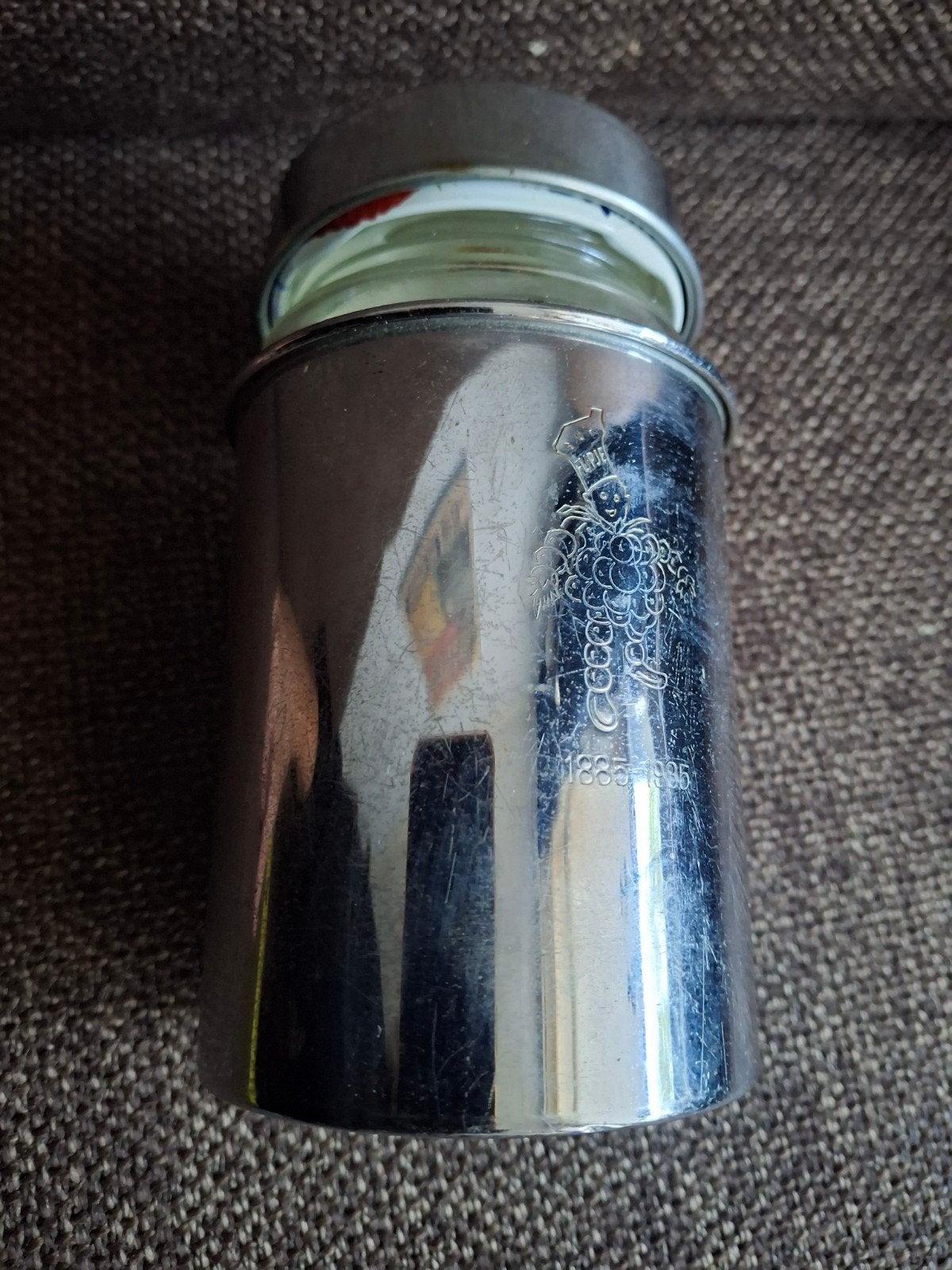 Flipje Tiel chroom pot 1885-1935 met Flipje, Ophalen of Verzenden, Gebruikt