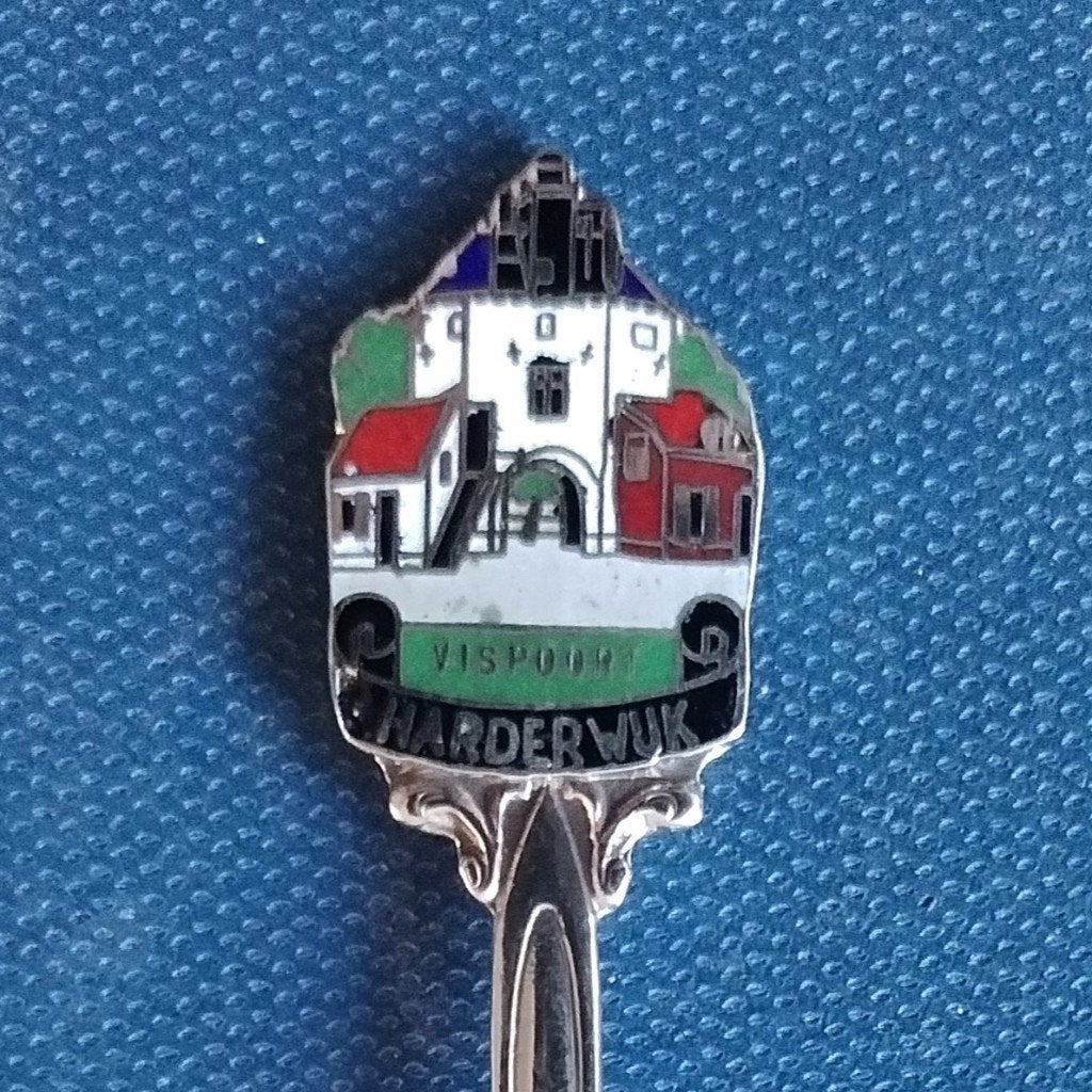 verzilverd lepeltje Vispoort Harderwijk (P paardenhoofd R), Ophalen of Verzenden