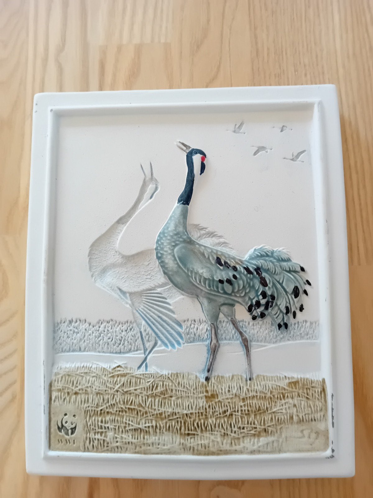 JIE keramiek kraanvogel, Ophalen