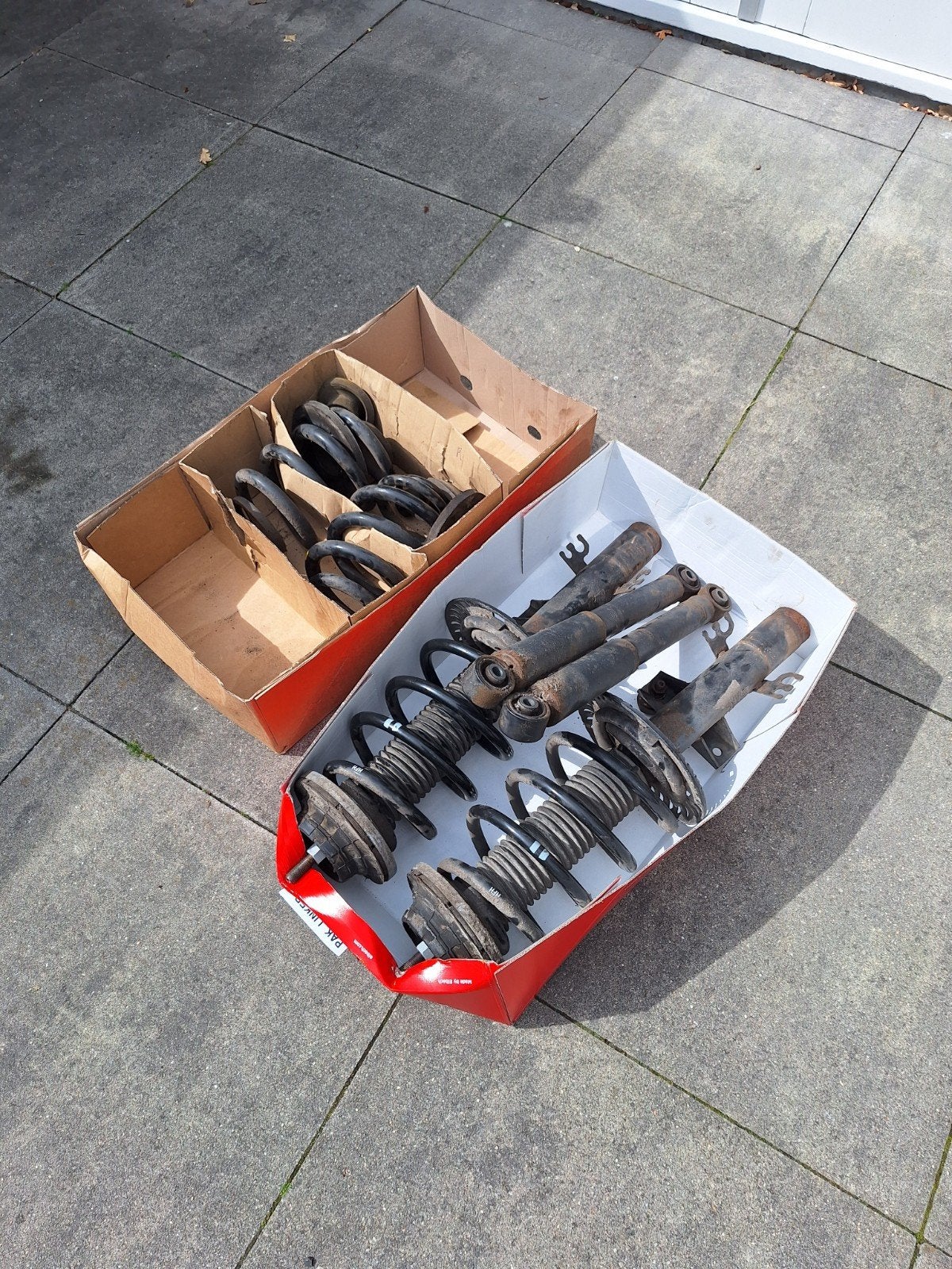 Schokbreker veren set voor Transporter T5 (2014), Ophalen of Verzenden, Gebruikt, Volkswagen