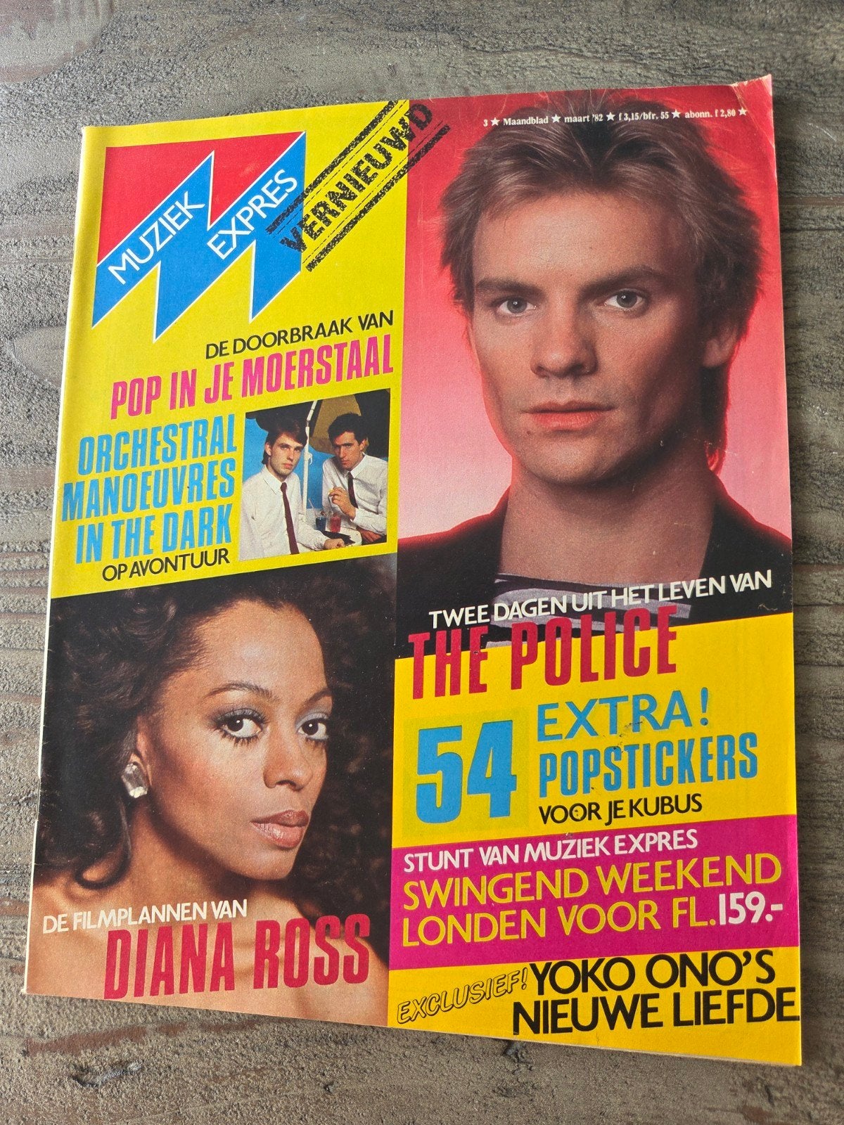 Muziek Expres maart '82 - The Police cover, Ophalen of Verzenden, Gelezen, Muziek, Film of Tv