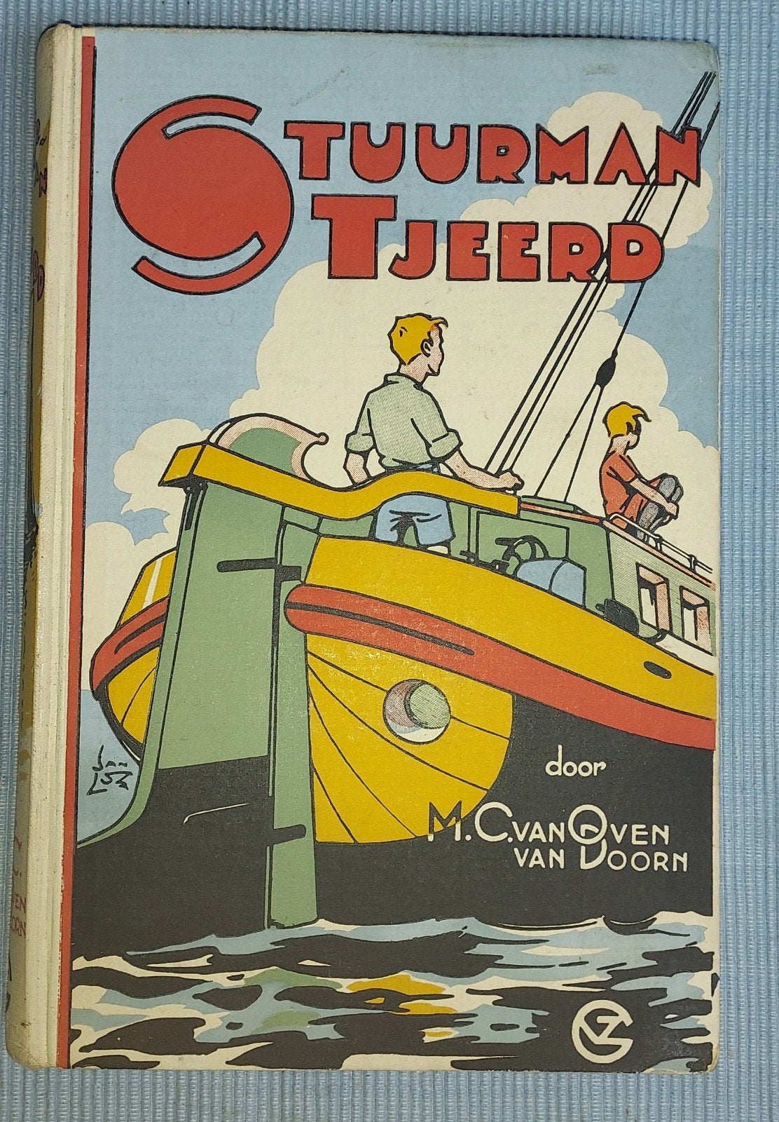 Prachtig oud kinderboek: Stuurman Tjeerd (1933) - Jan Lutz, Boeken, Ophalen of Verzenden, Gelezen