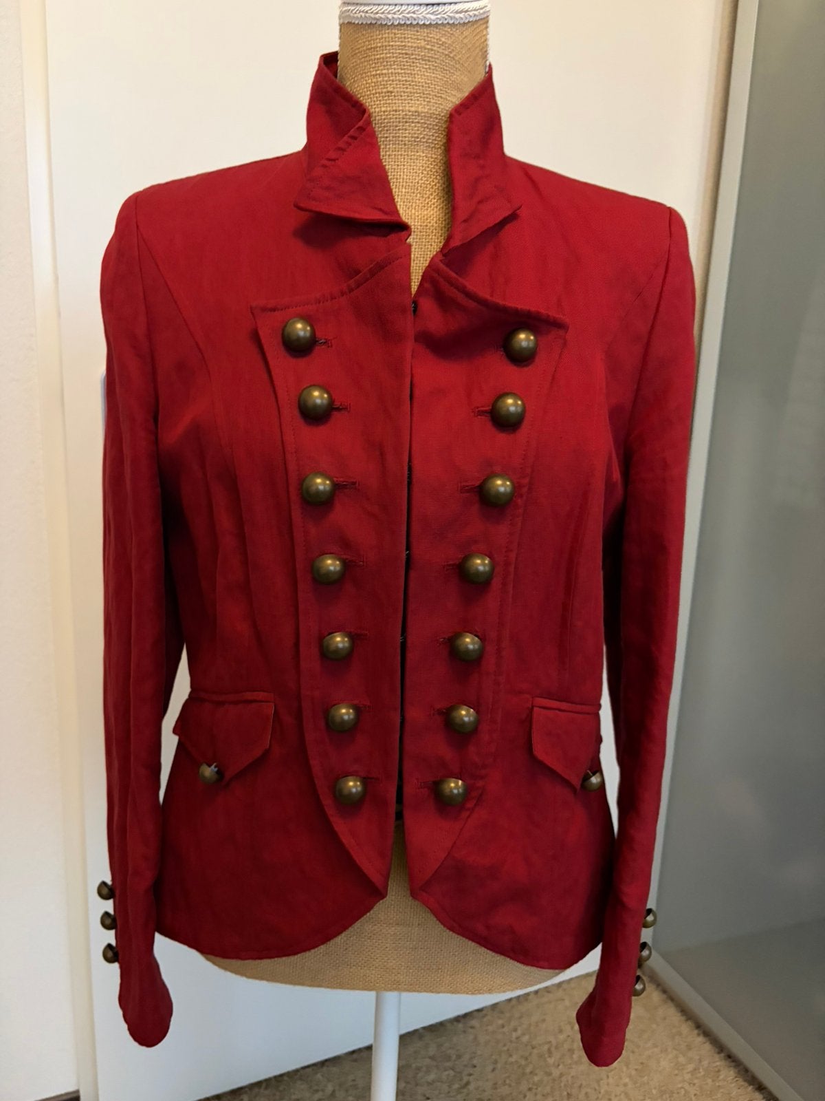 Super mooi Bordeaux rood jasje Merk Sensa Donna maat 40, Maat 38/40 (M), Ophalen of Verzenden, Zo goed als nieuw, Jasje