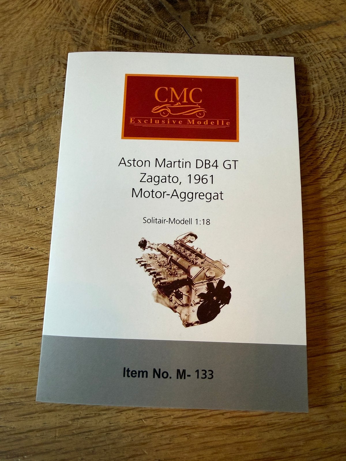 1:18 Motoraggregat Aston Martin DB4 GT Zagato 1961 CMC M-133, Overige merken, Auto, Ophalen of Verzenden, Zo goed als nieuw