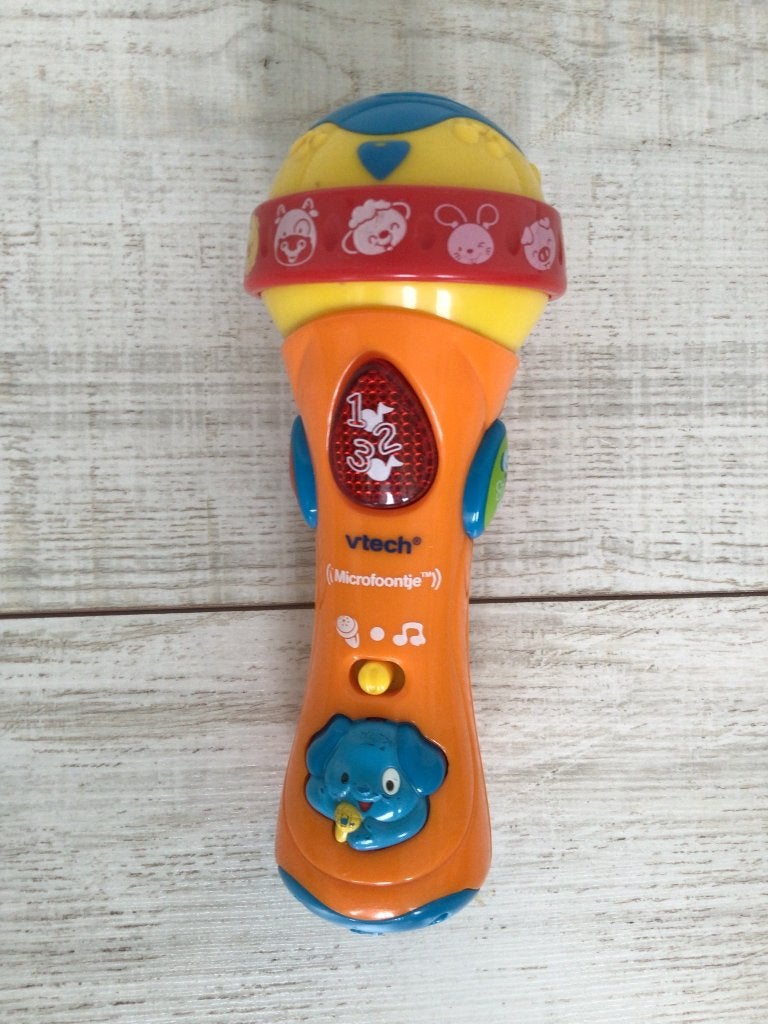 Vtech microfoon met licht en geluid, Ophalen of Verzenden, Zo goed als nieuw, 6 maanden tot 2 jaar