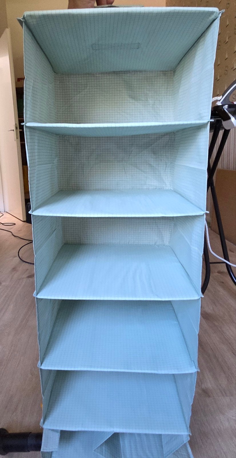 Hangende stoffen kastorganizer., Met plank(en), Minder dan 50 cm, Gebruikt, Ophalen of Verzenden