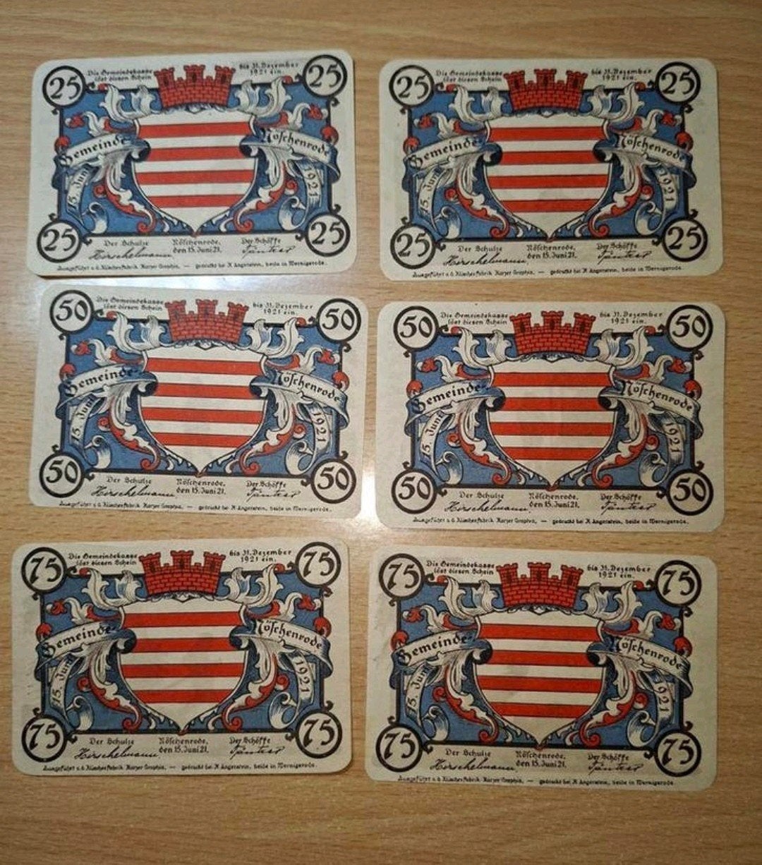 Duits Notgeld Nöschenrode Noodgeld, Ophalen of Verzenden, Duitsland
