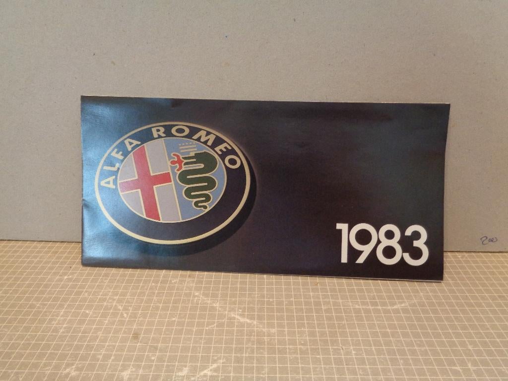 alfa folder 1983, Ophalen of Verzenden, Zo goed als nieuw, Alfa Romeo