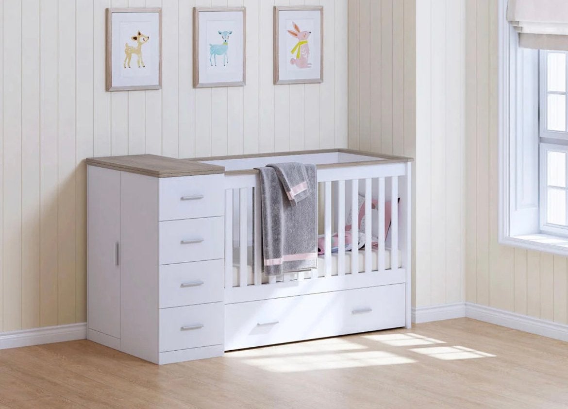Combi Ledikant, Kinderen en Baby's, Kinderkamer | Complete kinderkamers, Ophalen, Zo goed als nieuw, Jongetje of Meisje