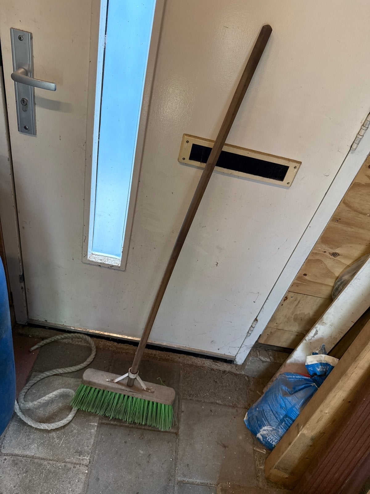 Bezem met Lange Steel voor Buiten, Ophalen, Bezem of Borstel