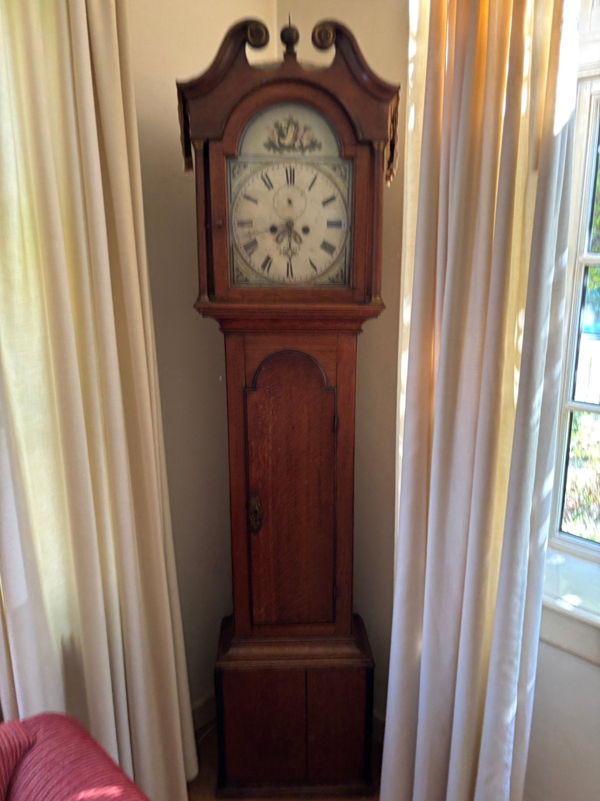 Antieke W Carter Longcase clock Grandfather klok antiek, Ophalen