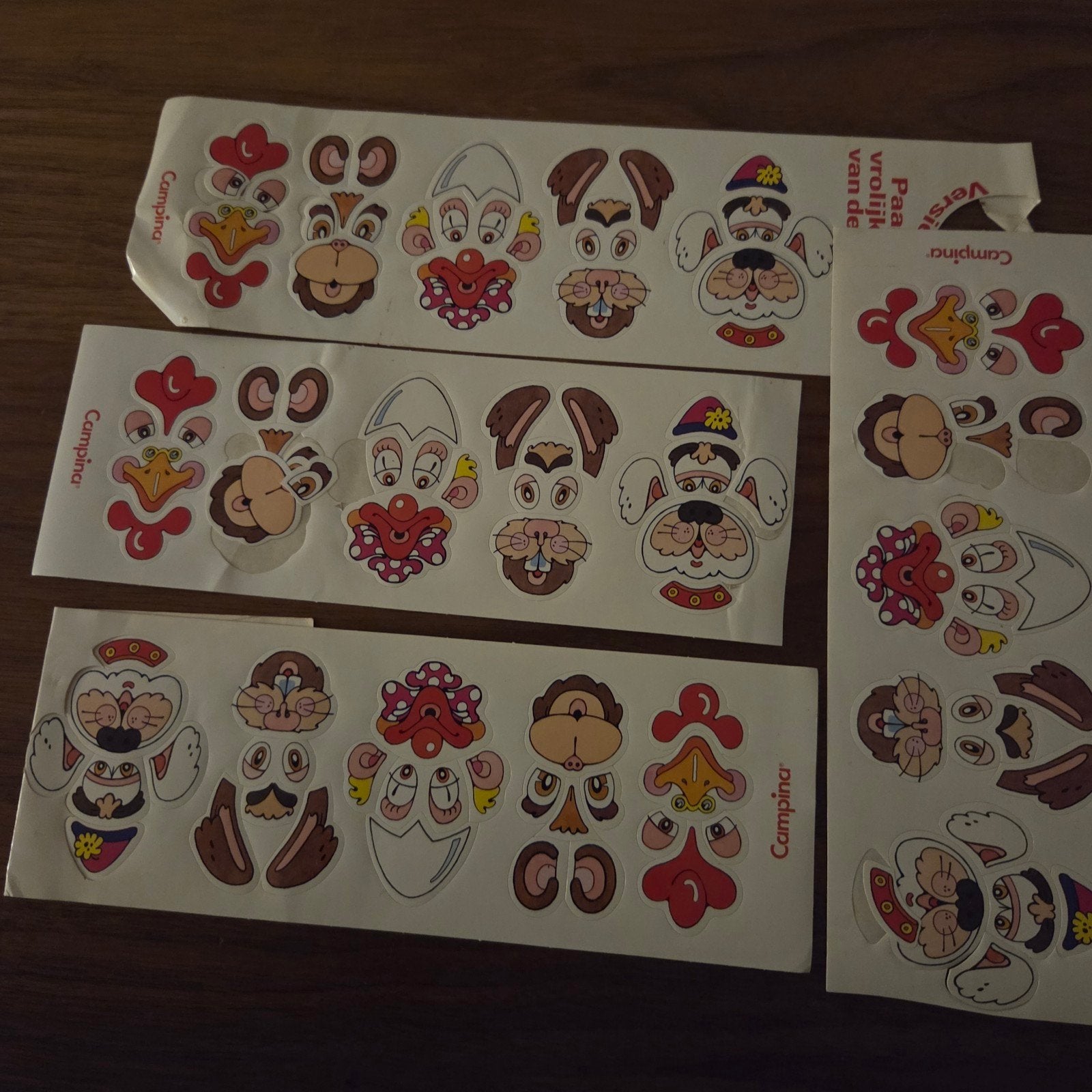 1592 Vintage Campina Paas Vrolijk van de stickers, Ophalen of Verzenden, Zo goed als nieuw, Overige typen