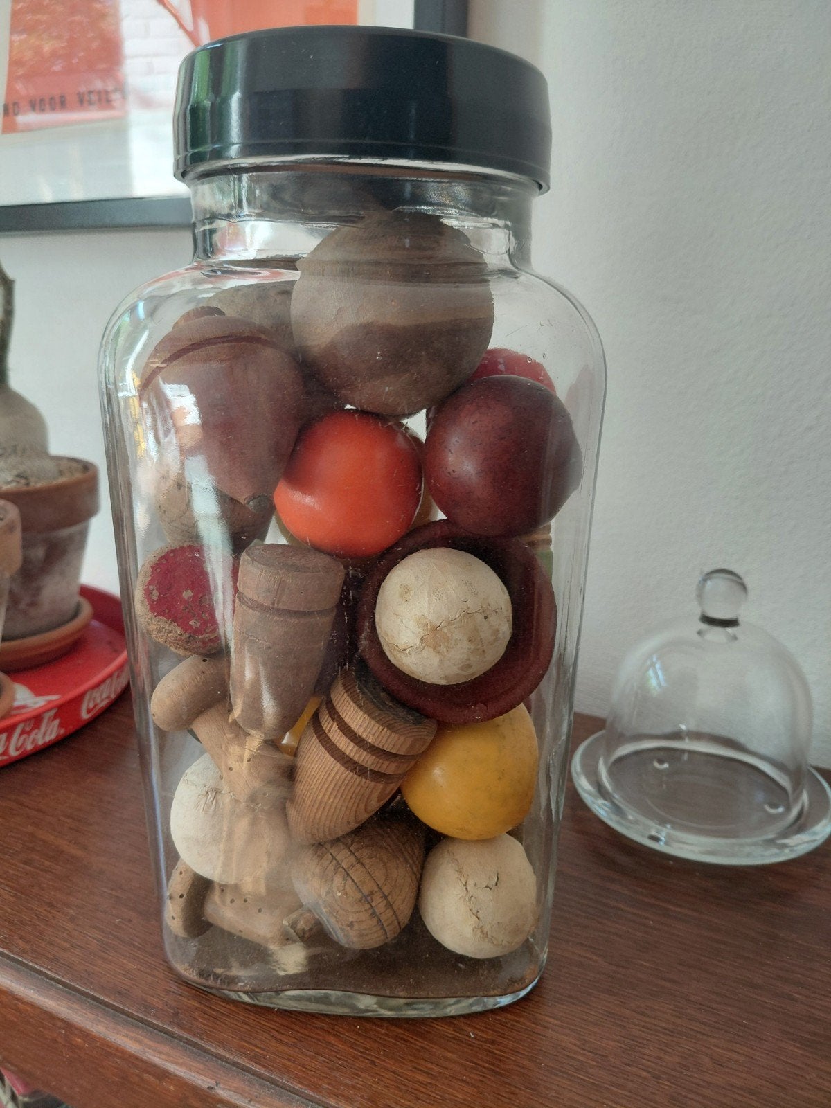 Mooi Tonnema snoeppot met diverse tollen ballen, Ophalen of Verzenden