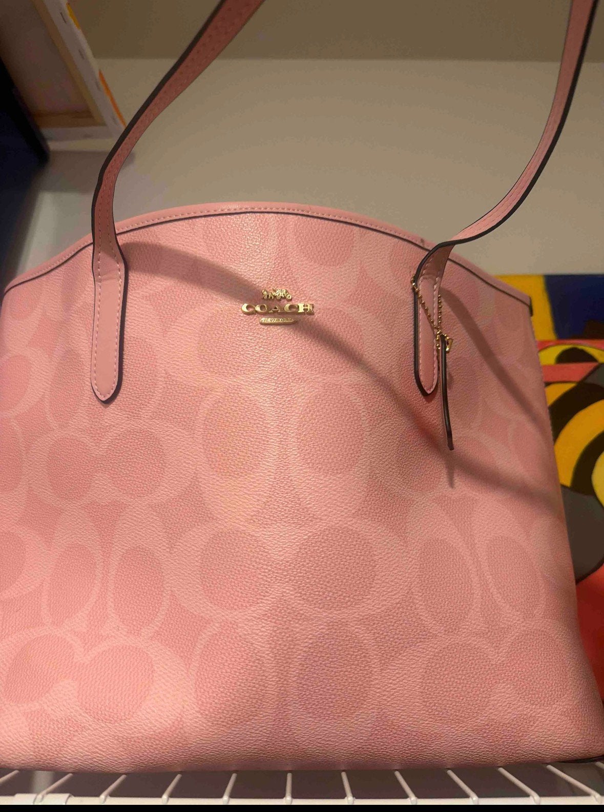 Prachtige Roze Coach Tote bag nieuwe shopper tas, Ophalen of Verzenden, Nieuw, Roze, Shopper