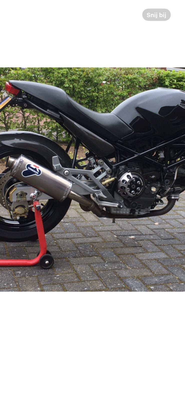 Ducati monster 900 uitlaatsysteem met tangentiale bochten, Ophalen of Verzenden, Gebruikt