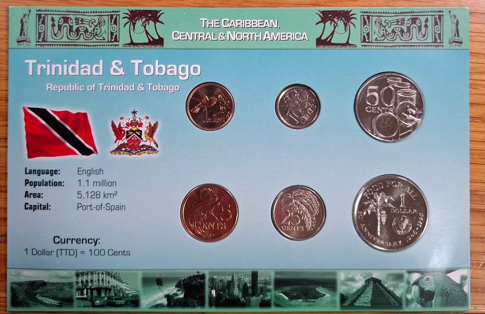 Coins of the World muntset Trinidad en Tobago, Ophalen of Verzenden, Midden-Amerika