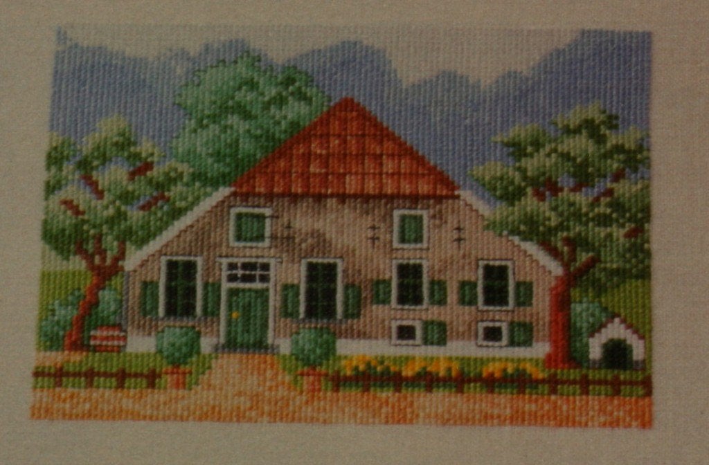 Borduurpatroon  Boerderij / Landhuis  nr 1008 d0, Verzenden, Nieuw, Handborduren, Patroon