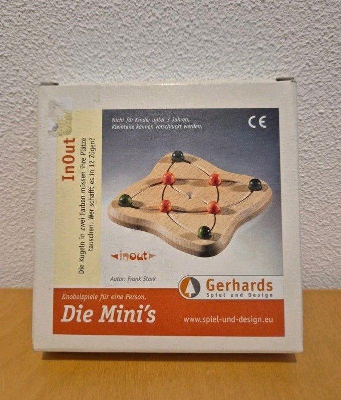 Solo spel - Gerhards Spiel und Design InOut - De Mini's, Een of twee spelers, Ophalen of Verzenden, Gebruikt, Gerhards Spiel und Design