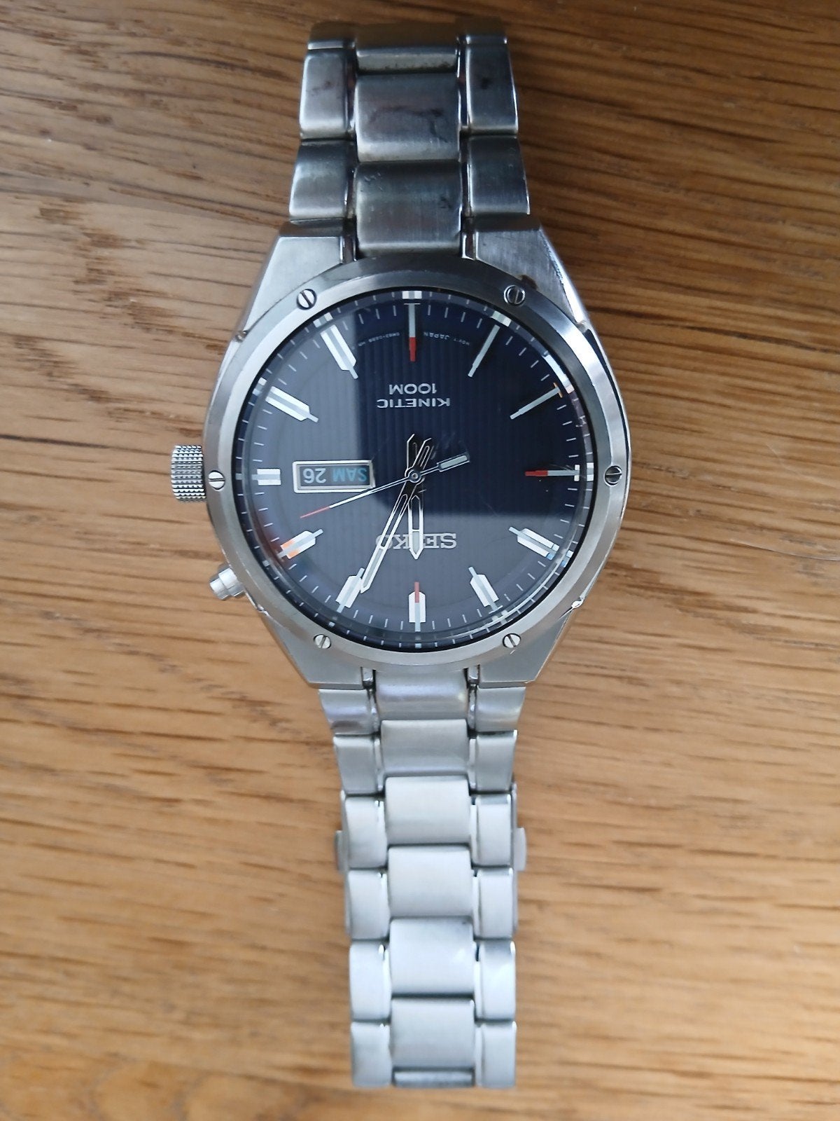 Seiko Kinetic 100M Herenhorloge -  IZGS, Ophalen of Verzenden