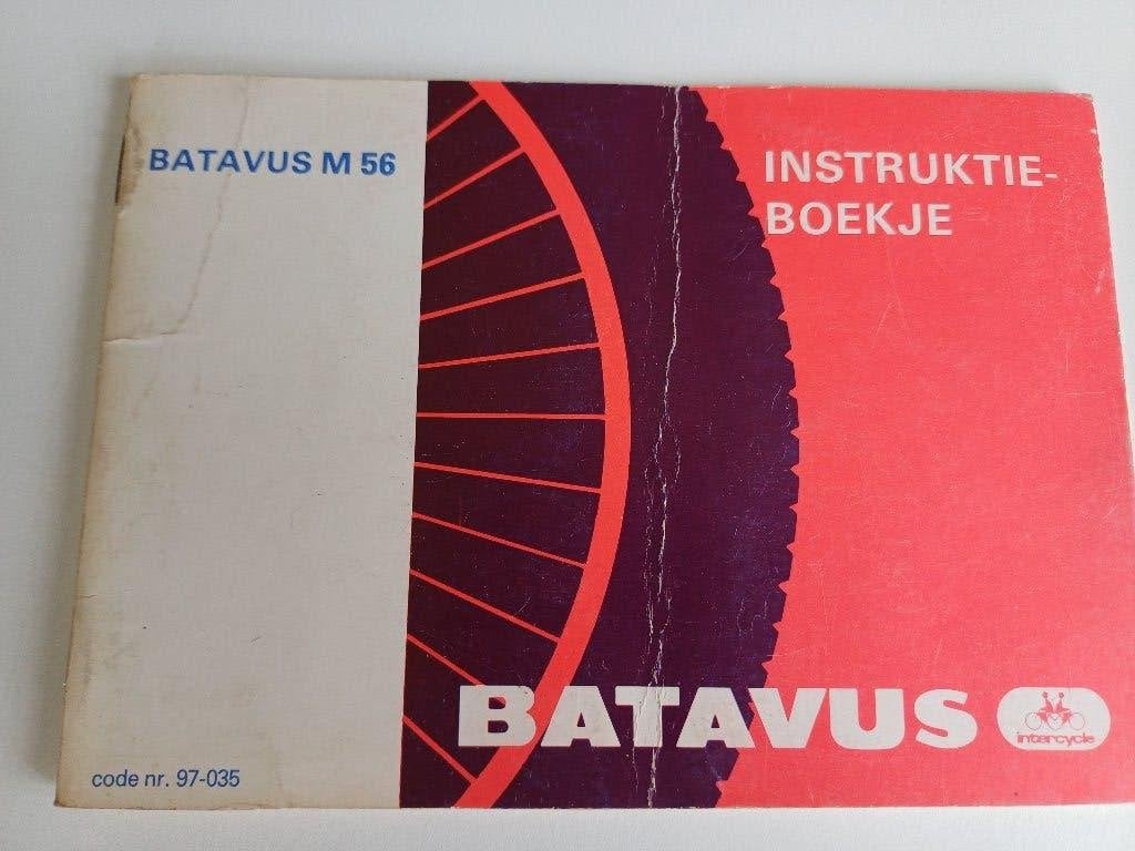 origineel instructieboekje voor de Batavus M 56, Ophalen of Verzenden, Gebruikt