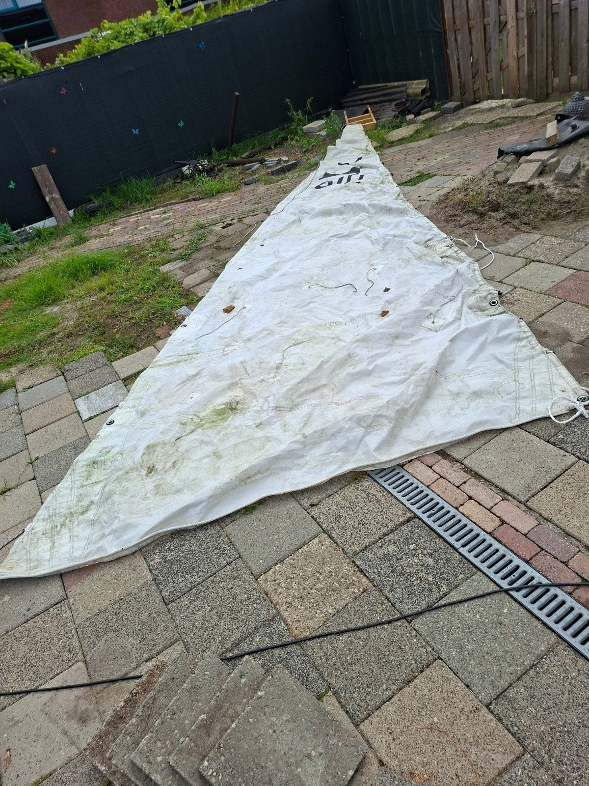 Gebruikt Grootzeil voor Zeilboot - Zeilmakerij Spakenburg, Watersport en Boten, Zeilen en Zeiltoebehoren, 6 meter of meer, Gebruikt