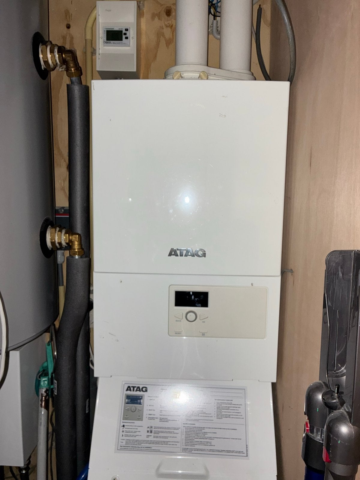 ATAG CV Combiketel i28ECZ CW4 - 2021, Ophalen, 30 tot 80 cm, Gebruikt, Hoog rendement (Hr)