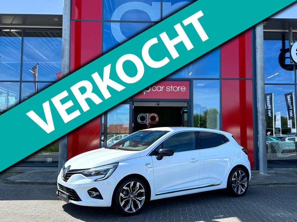 Renault Clio 1.3 TCE 130 EDITION Vol | Adaptive Cruise | 360, Auto's, Renault, Gebruikt, Zwart, 4 cilinders, Wit