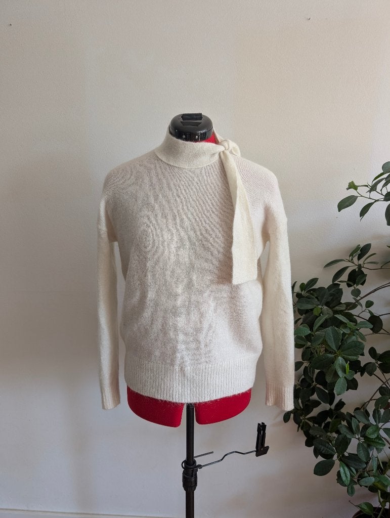 Sézane La Maille mohair trui crème maat S, Kleding | Dames, Beige, Maat 36 (S), Gedragen, Sézane