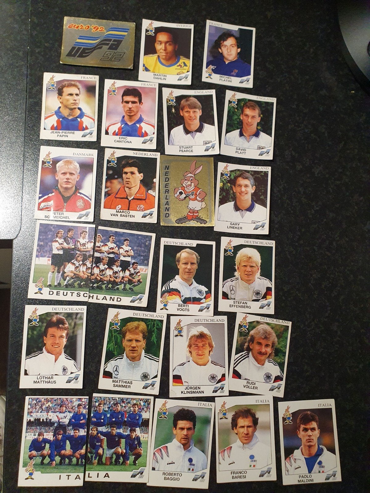 Panini plaatjes Euro 92, Verzenden, Zo goed als nieuw, Meerdere plaatjes