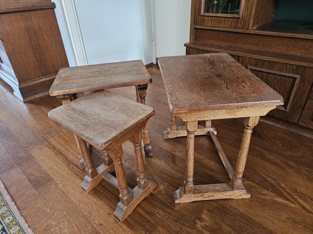 Salontafel set, Ophalen, Gebruikt, 50 tot 100 cm, Rond