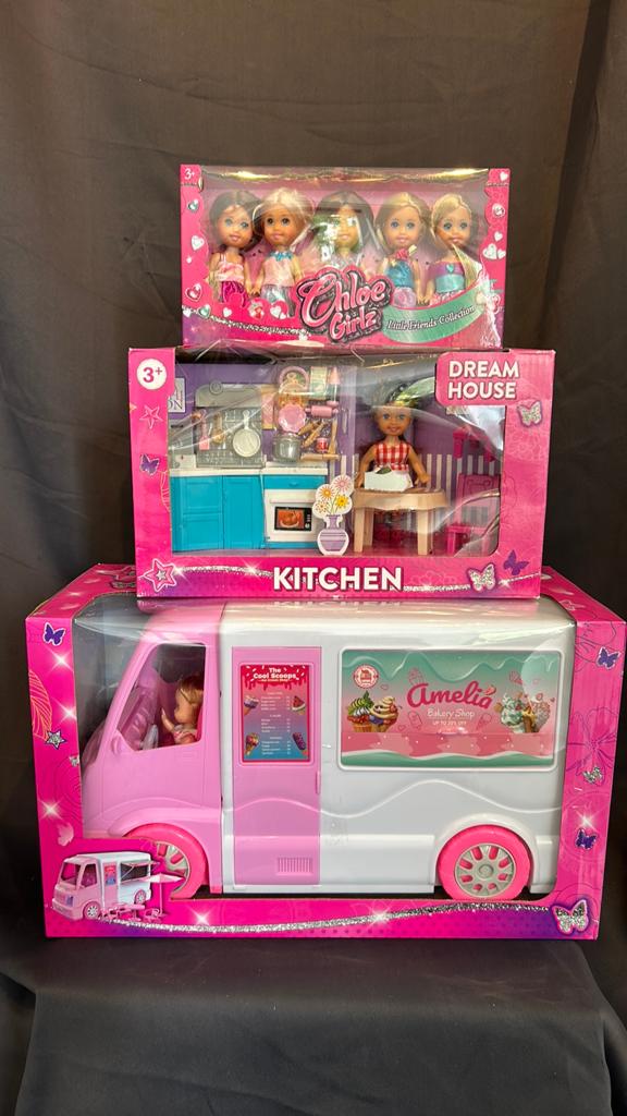 Chloe Girlz Poppen, Keuken & Amelia Bakery Foodtruck Set, Kinderen en Baby's, Speelgoed | Poppen, Ophalen, Nieuw, Overige typen