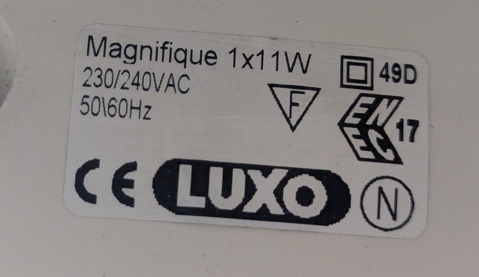 Luxo Magnifique Loep Lamp op Statief, Ophalen, Gebruikt, Modern, Functioneel, Overige fittingen