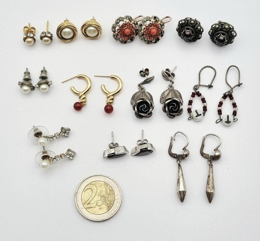 1113. Vintage oorbellen, tweede helft 20e eeuw, Antiek en Kunst, Ophalen of Verzenden, Dames