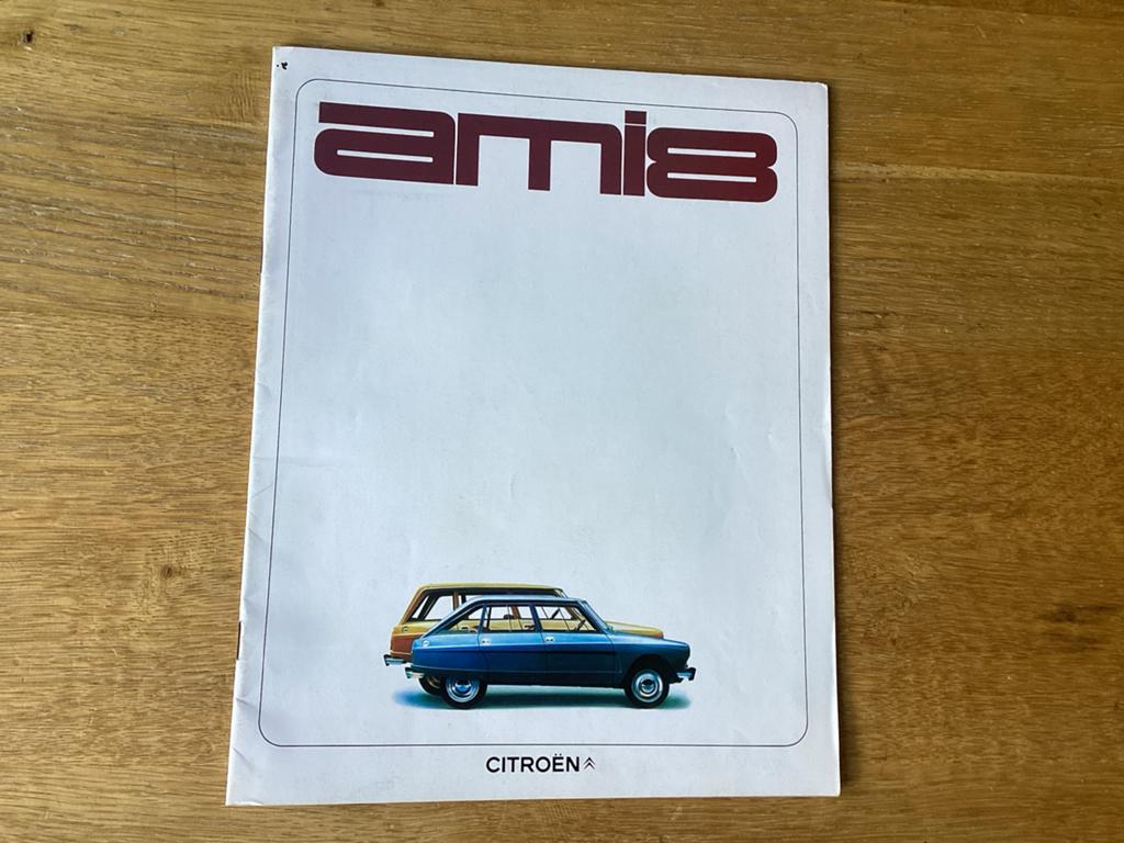 Citroën Ami 8 Brochure - Origineel uit 1969, Ophalen of Verzenden, Zo goed als nieuw, Citroën