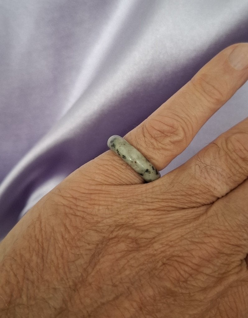 Bandring Kiwi Jaspis Ø 18,1 mm, Overige kleuren, Verzenden, Nieuw, Dame of Heer