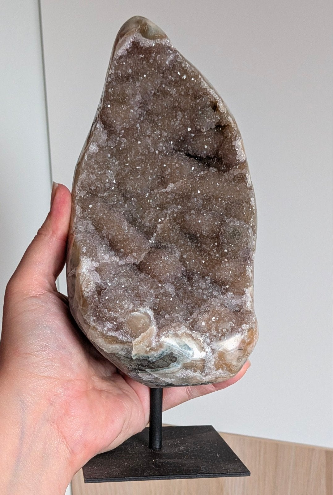 Amethist op standaard, Ophalen of Verzenden, Mineraal