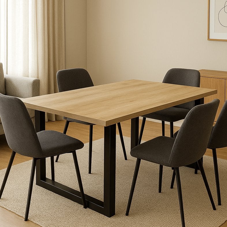 Eiken tafel | eettafel | eiken eettafel | €190m² | RECHT, Ophalen, Eikenhout, 50 tot 100 cm, Vijf personen of meer