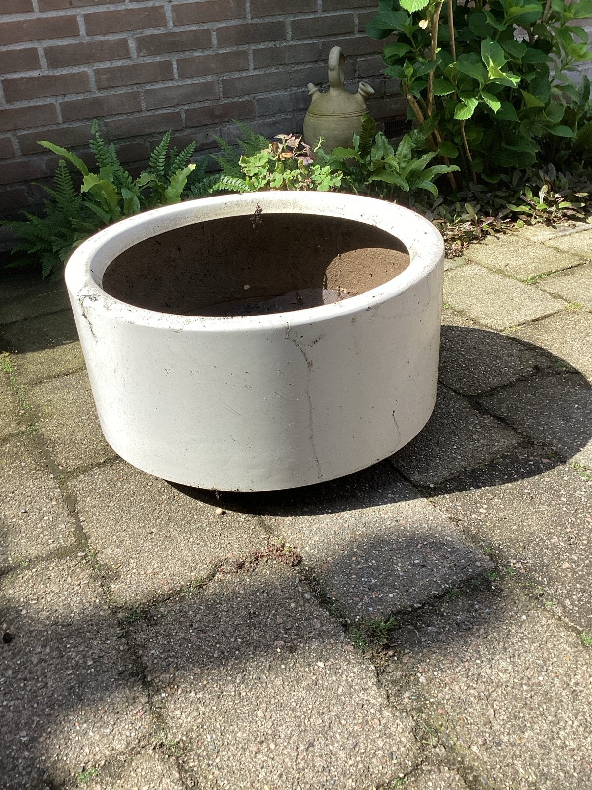 Grote ronde bloempot hoog 27 diameter 50 cm, Tuin en Terras, Bloempotten, Ophalen, Gebruikt, Balkon, 40 cm of meer