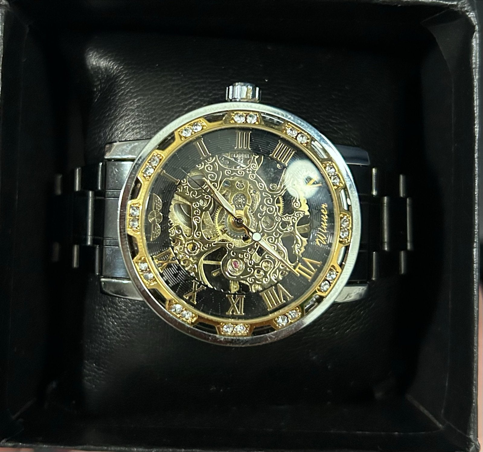 Stijlvol Heren Skeleton Horloge – Automatisch / Mechanisch, Overige merken, Staal, Staal, Verzenden